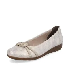 Naisten Balleriinat Rieker Beige