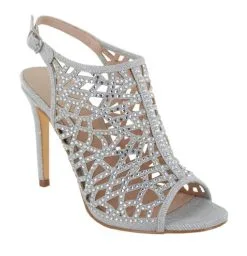 Naisten Juhlakengät Menbur Hopea